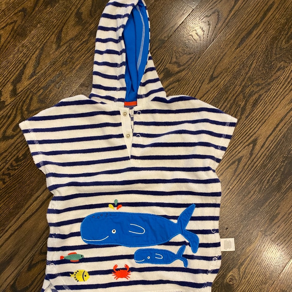 Mini Boden terry cloth swim coverup
